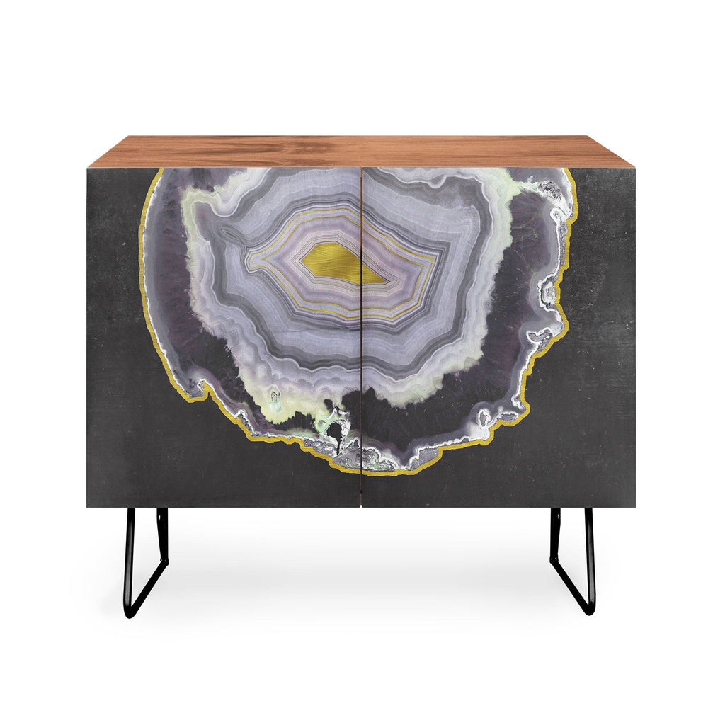 Emanuela Carratoni Black and Gold Agate Credenza