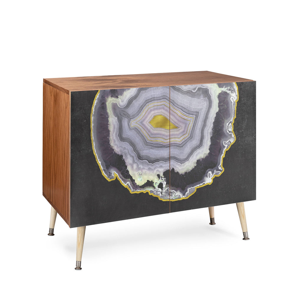 Emanuela Carratoni Black and Gold Agate Credenza