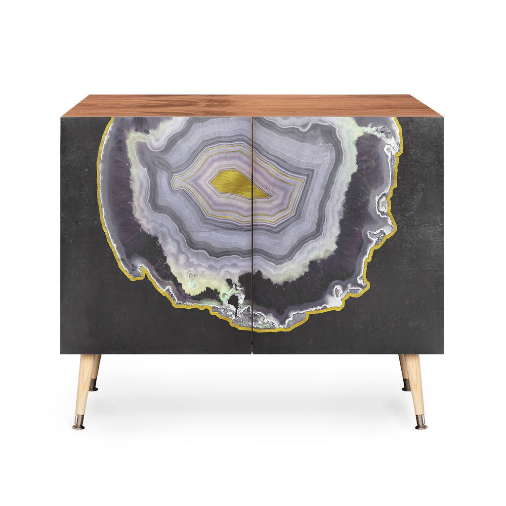 Emanuela Carratoni Black and Gold Agate Credenza