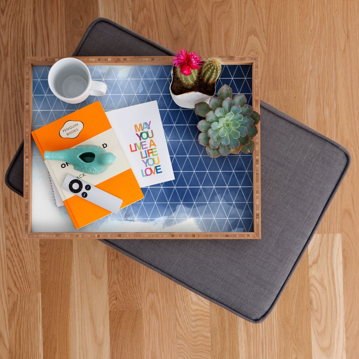 Emanuela Carratoni Blue Thunderstorm Rectangular Tray