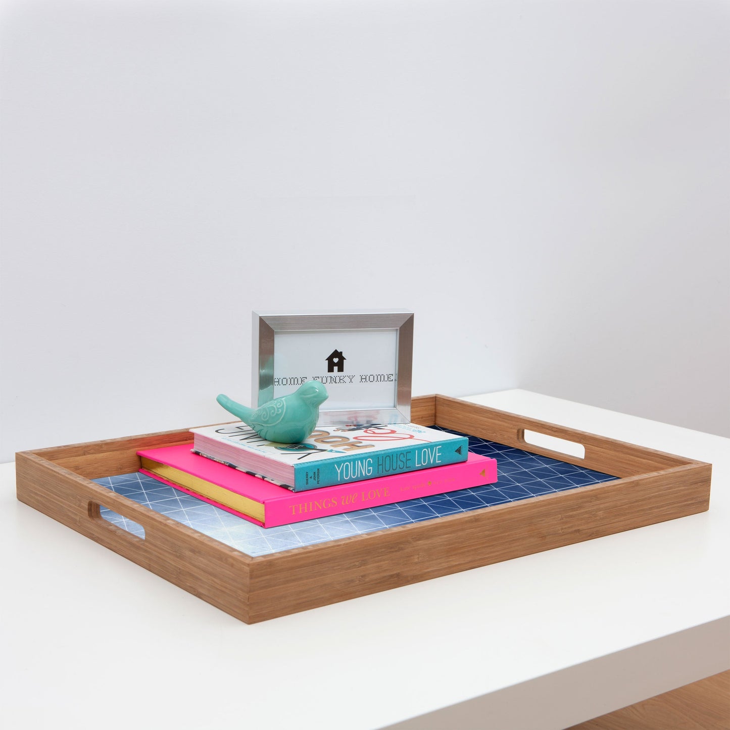Emanuela Carratoni Blue Thunderstorm Rectangular Tray
