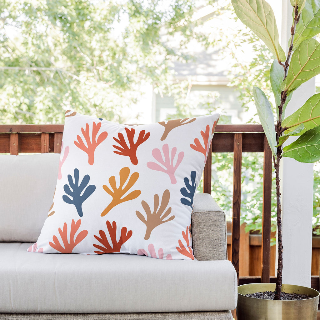 Emanuela Carratoni Bold Cut Out Theme Outdoor Throw Pillow