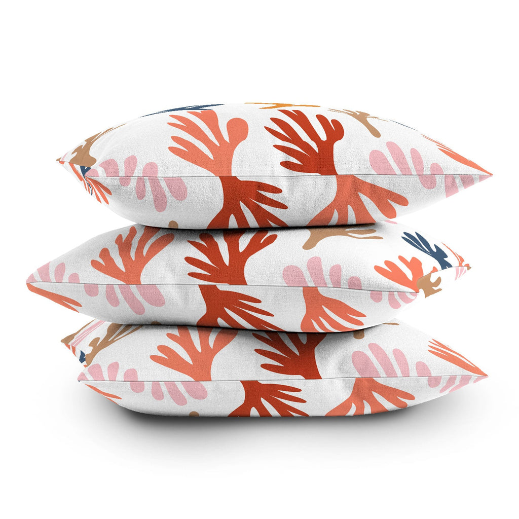 Emanuela Carratoni Bold Cut Out Theme Outdoor Throw Pillow