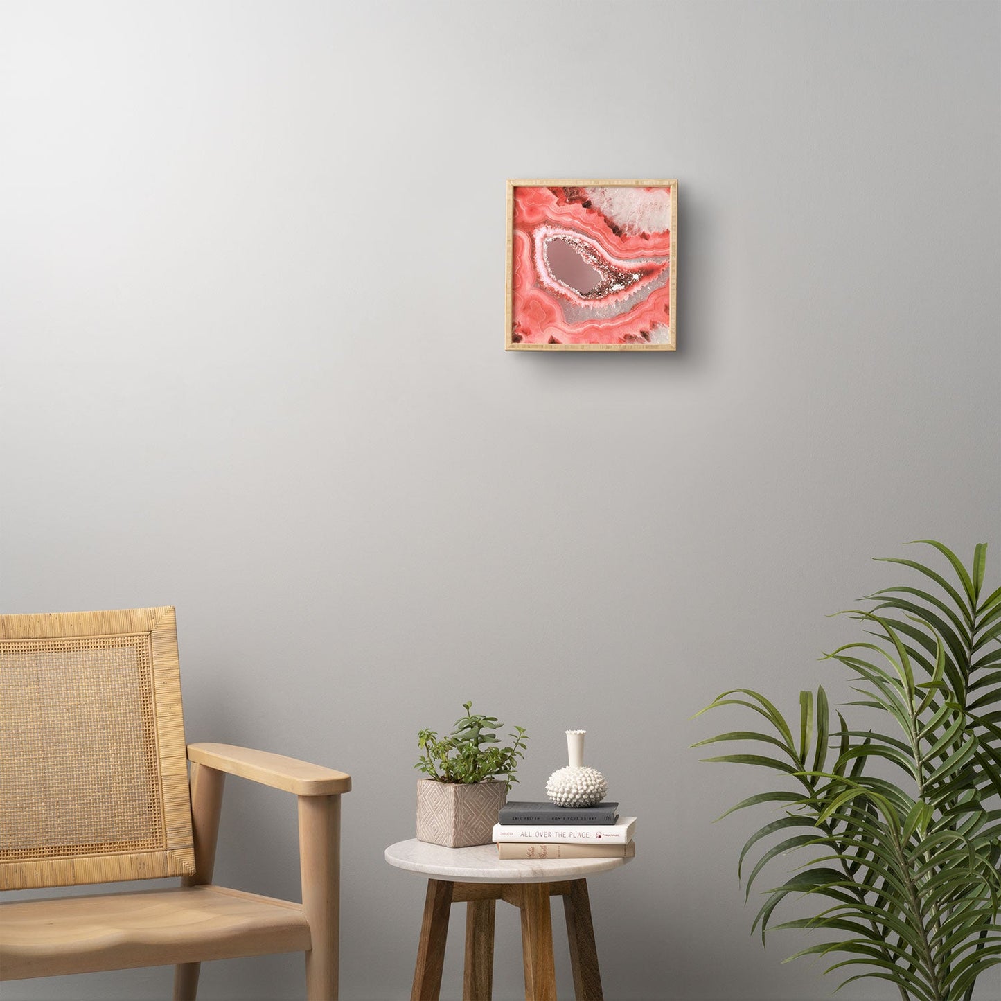 Emanuela Carratoni Coral Agate Framed Wall Art