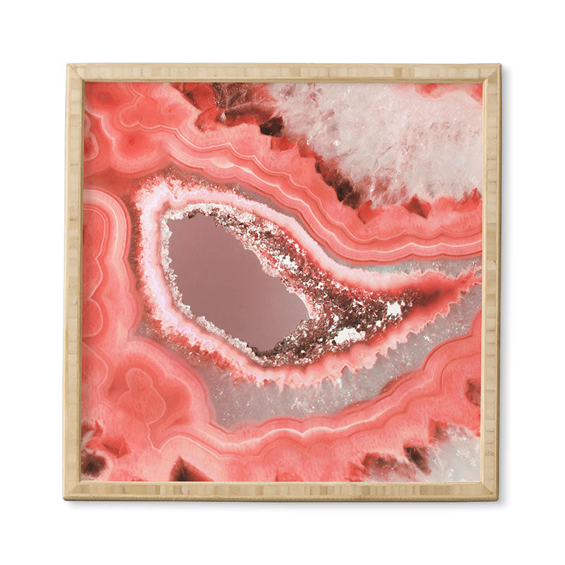 Emanuela Carratoni Coral Agate Framed Wall Art