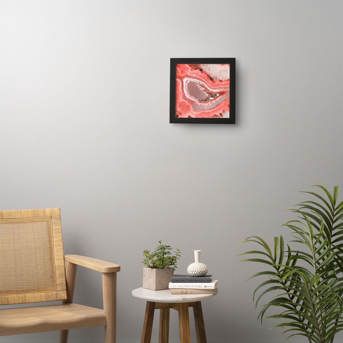 Emanuela Carratoni Coral Agate Framed Wall Art
