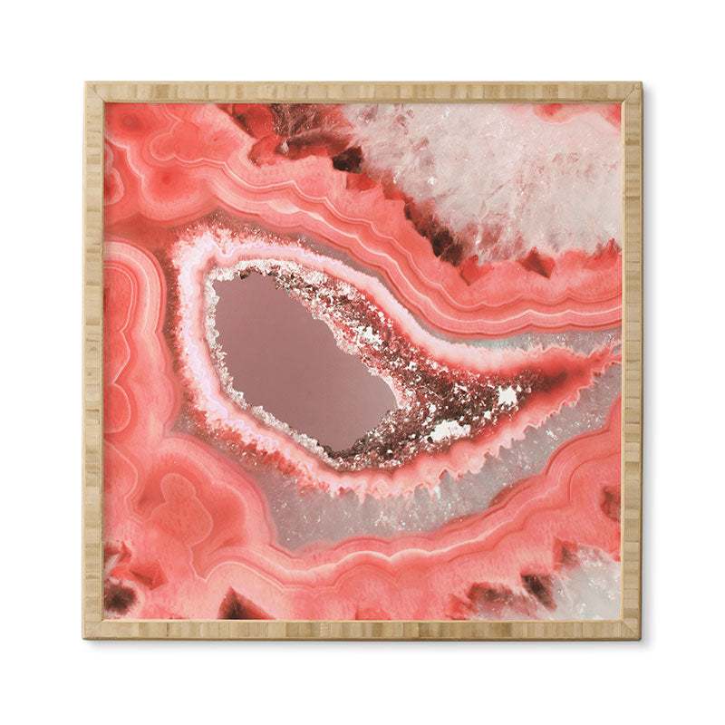Emanuela Carratoni Coral Agate Framed Wall Art