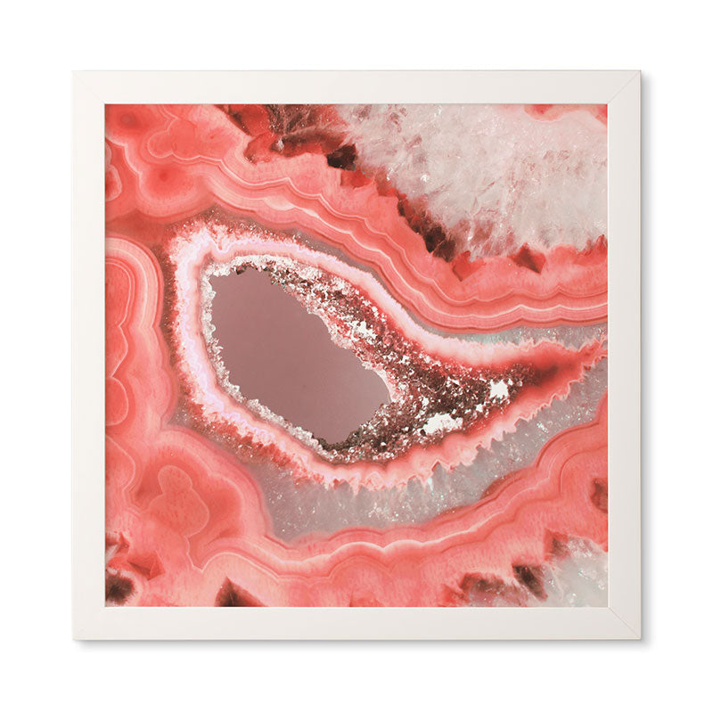 Emanuela Carratoni Coral Agate Framed Wall Art