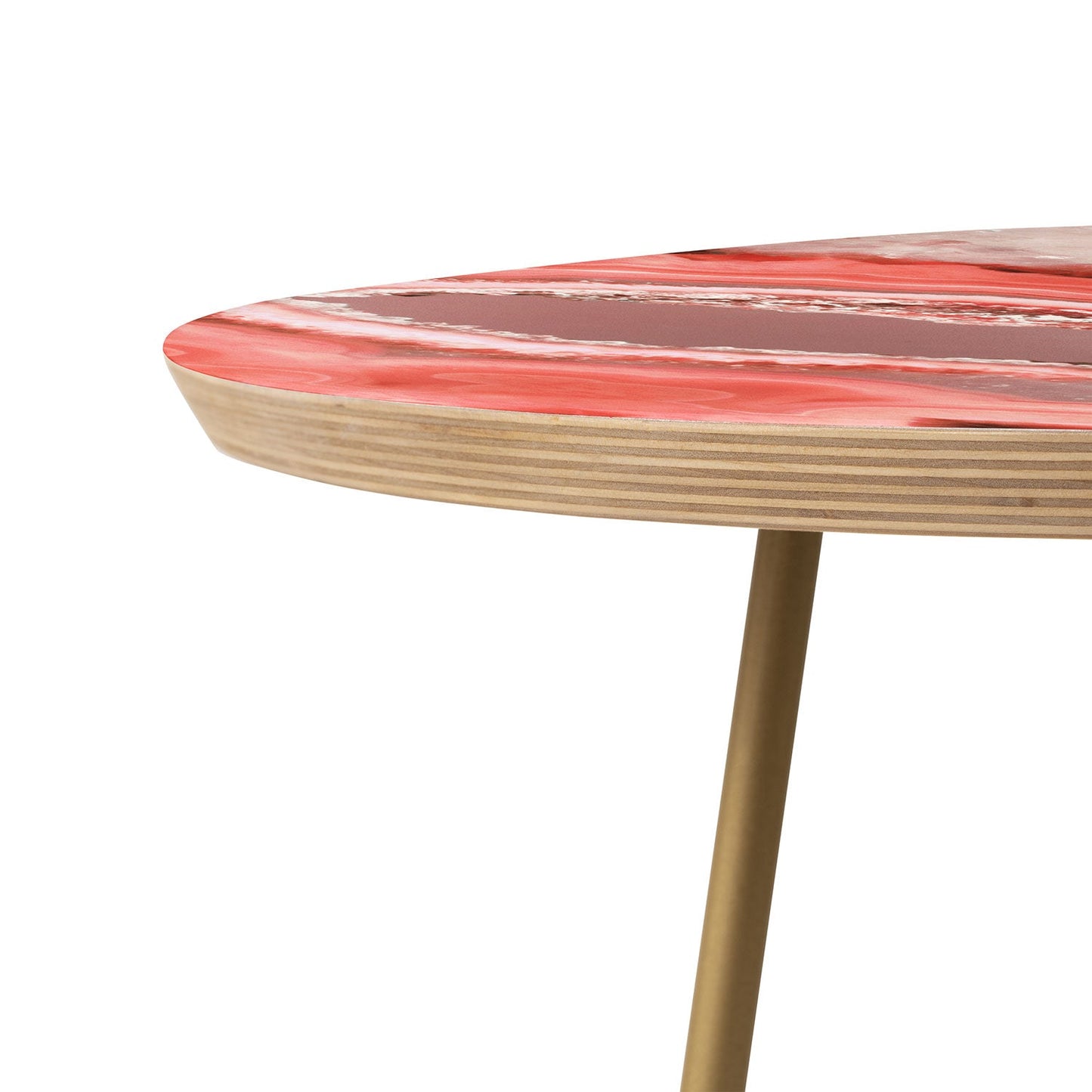 Emanuela Carratoni Coral Agate Round Side Table