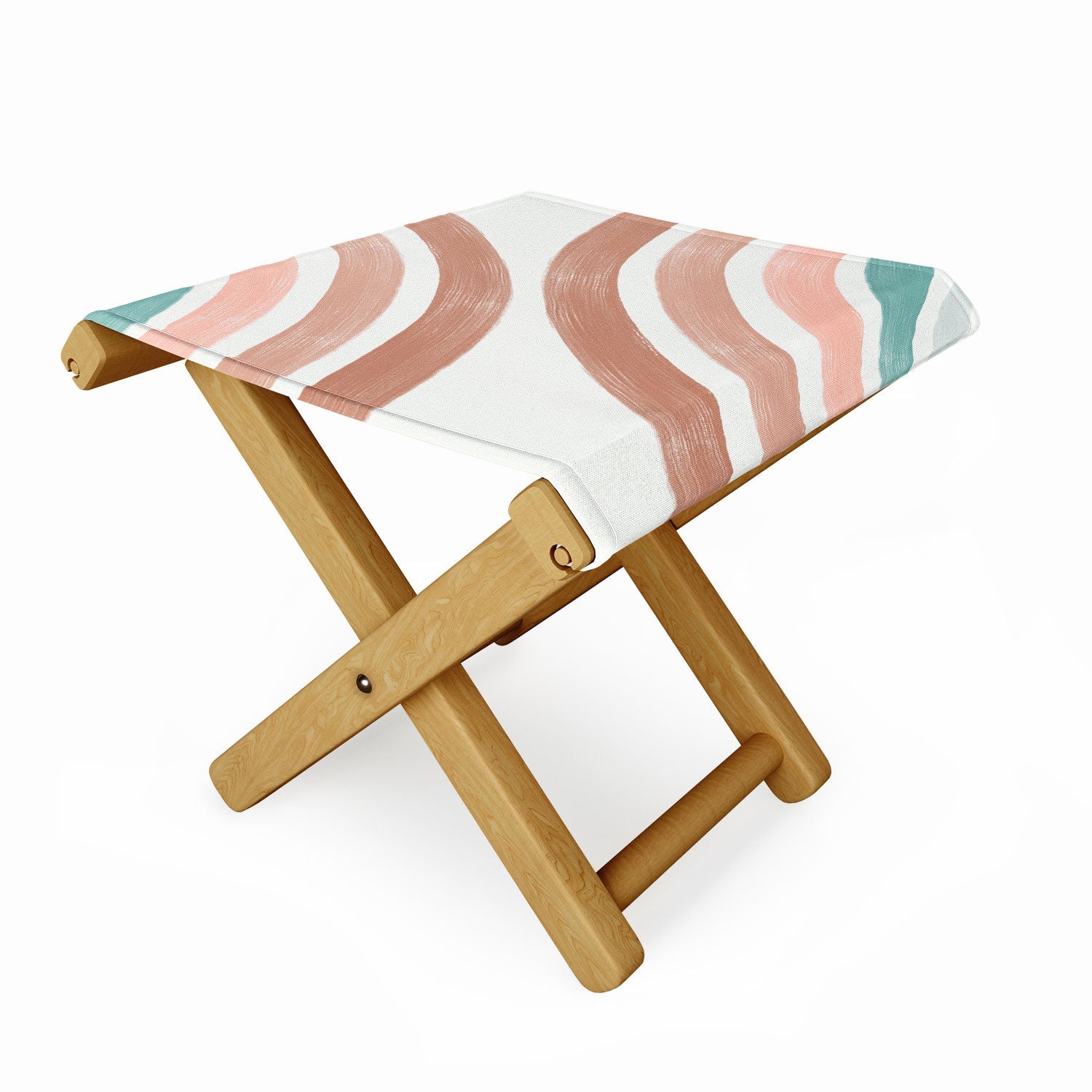 Emanuela Carratoni Double Retro Rainbows Folding Stool