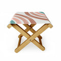 Emanuela Carratoni Double Retro Rainbows Folding Stool