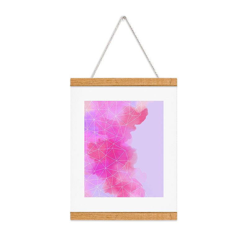 Emanuela Carratoni Geometric Pink Shadows Art Print