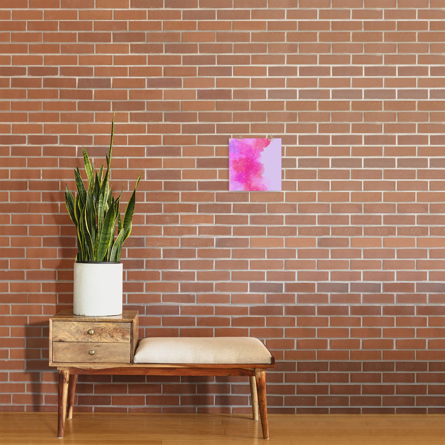 Emanuela Carratoni Geometric Pink Shadows Art Print