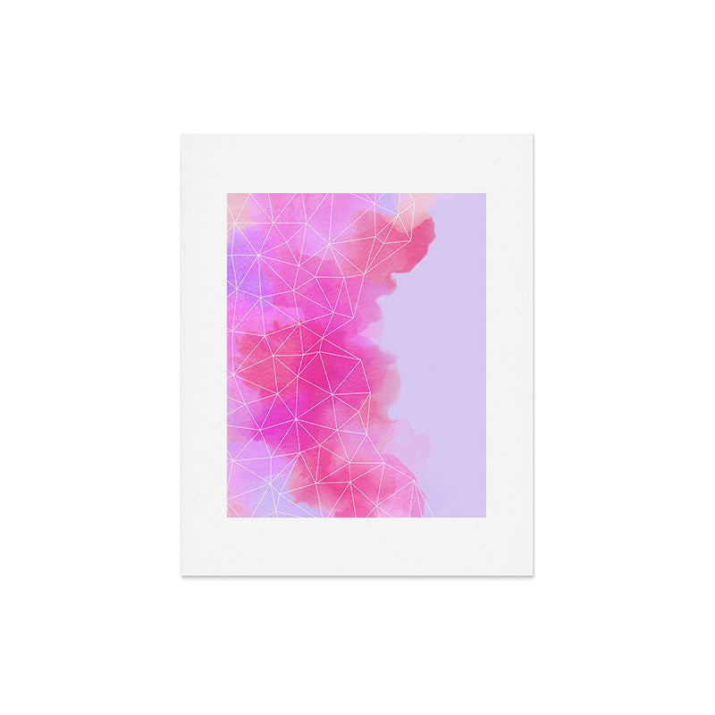 Emanuela Carratoni Geometric Pink Shadows Art Print
