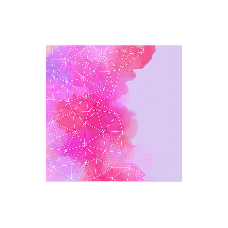 Emanuela Carratoni Geometric Pink Shadows Art Print