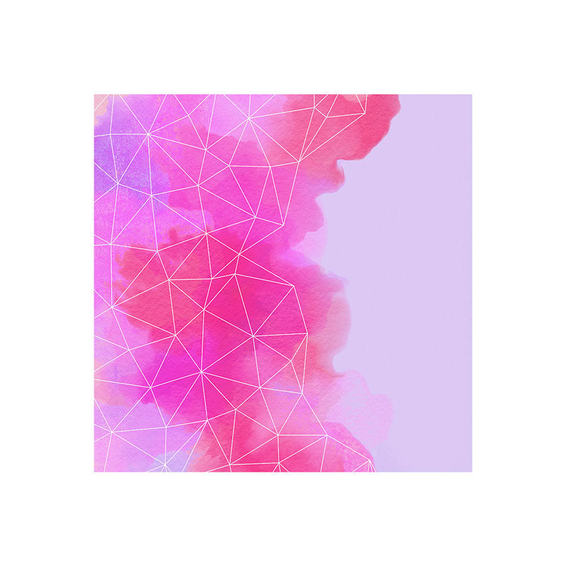 Emanuela Carratoni Geometric Pink Shadows Art Print