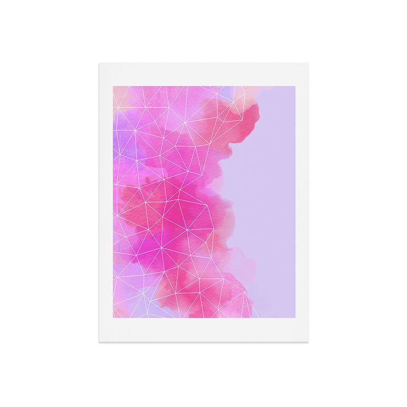 Emanuela Carratoni Geometric Pink Shadows Art Print