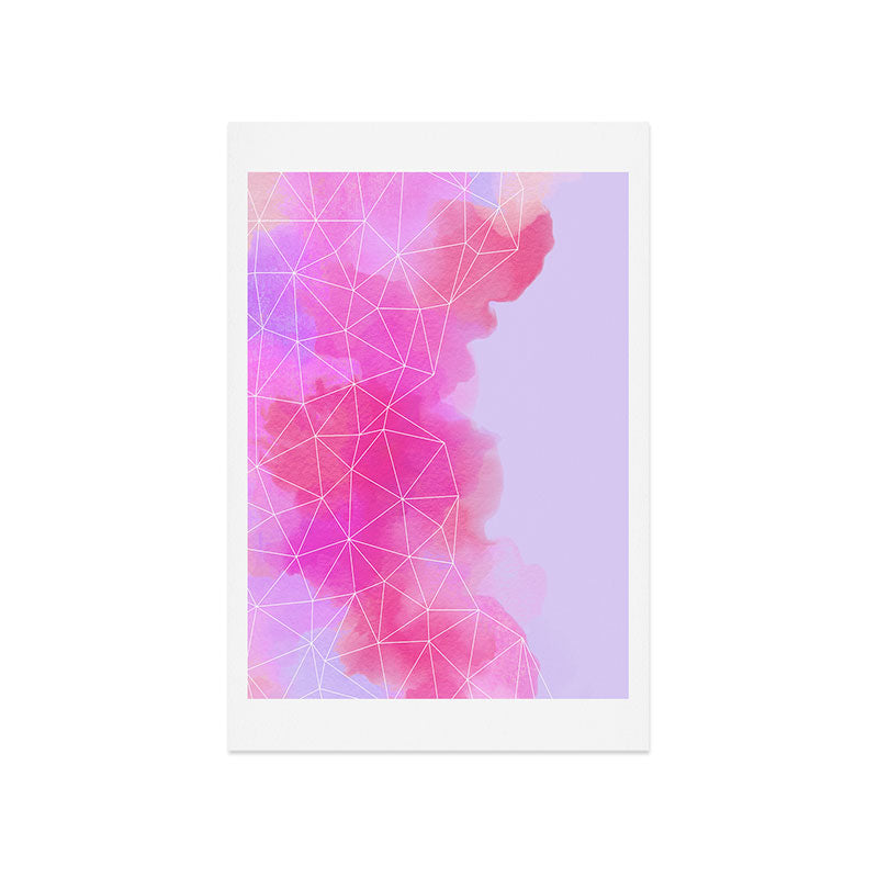 Emanuela Carratoni Geometric Pink Shadows Art Print