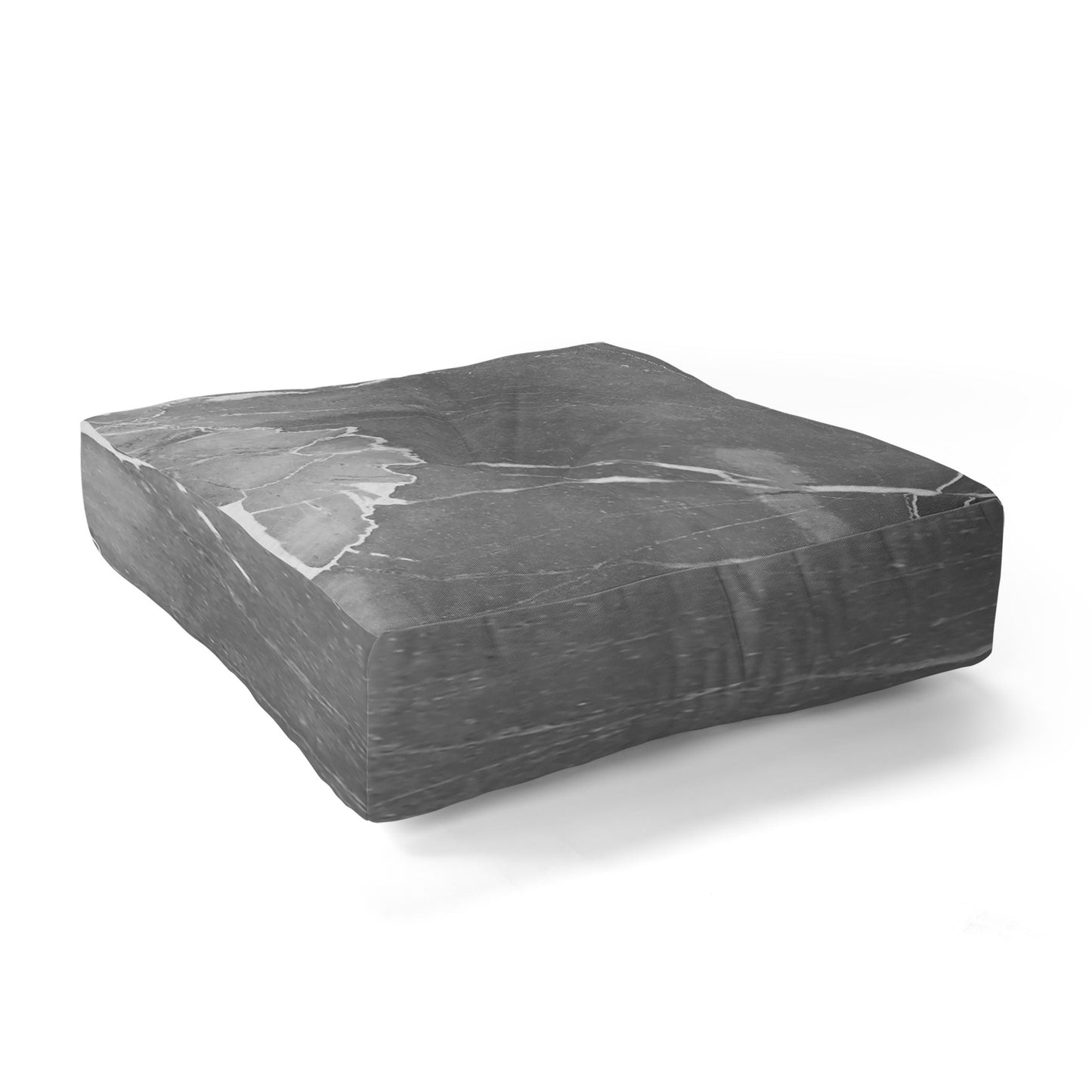 Emanuela Carratoni Grey Marble Floor Pillow Square