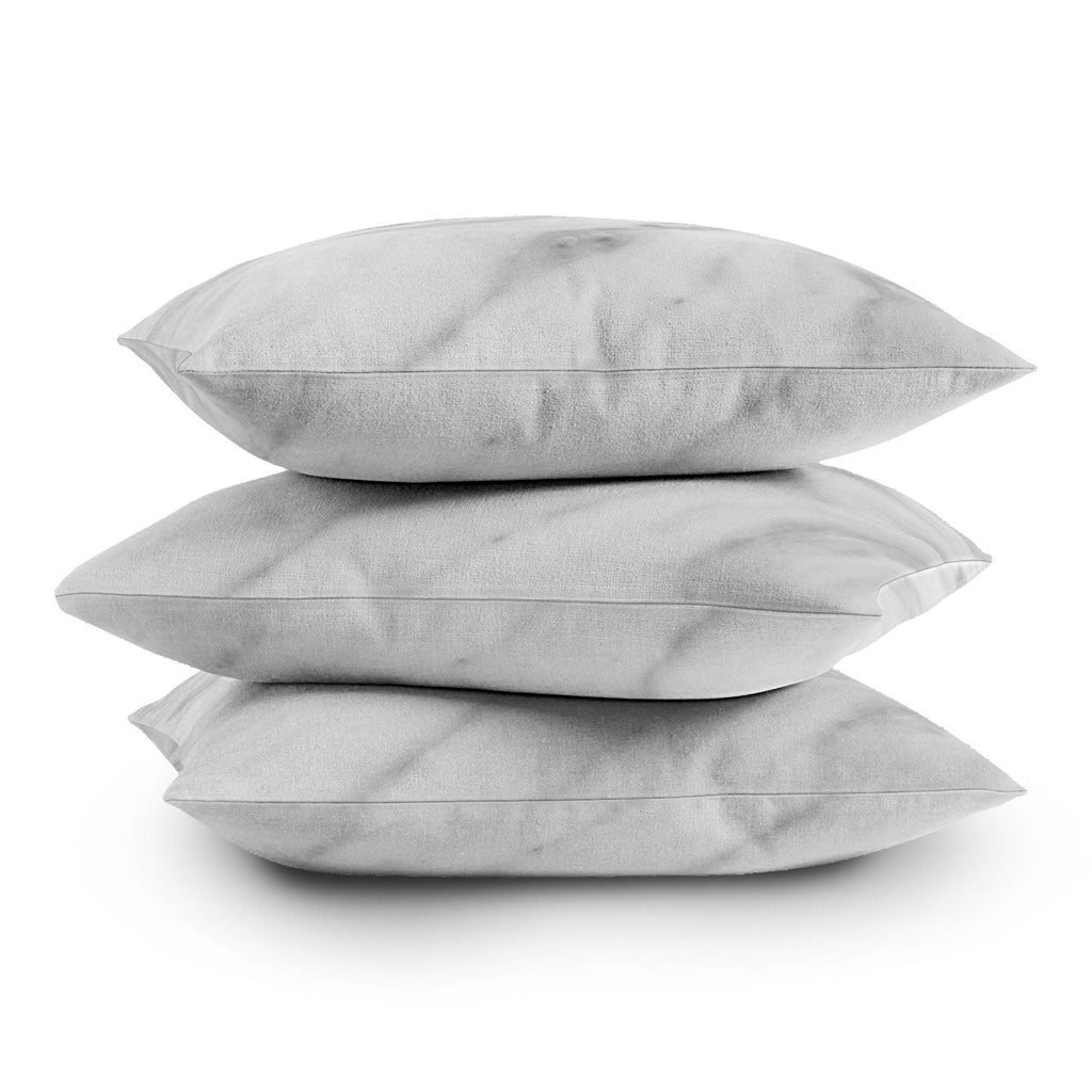 Emanuela Carratoni Italian Marble Carrara Outdoor Throw Pillow