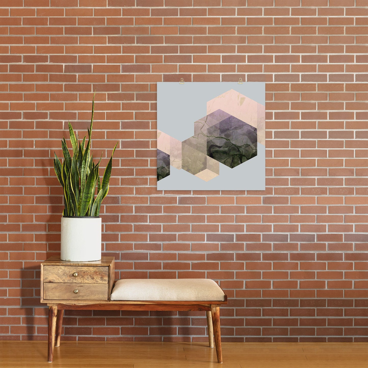 Emanuela Carratoni Marble Geometry Art Print
