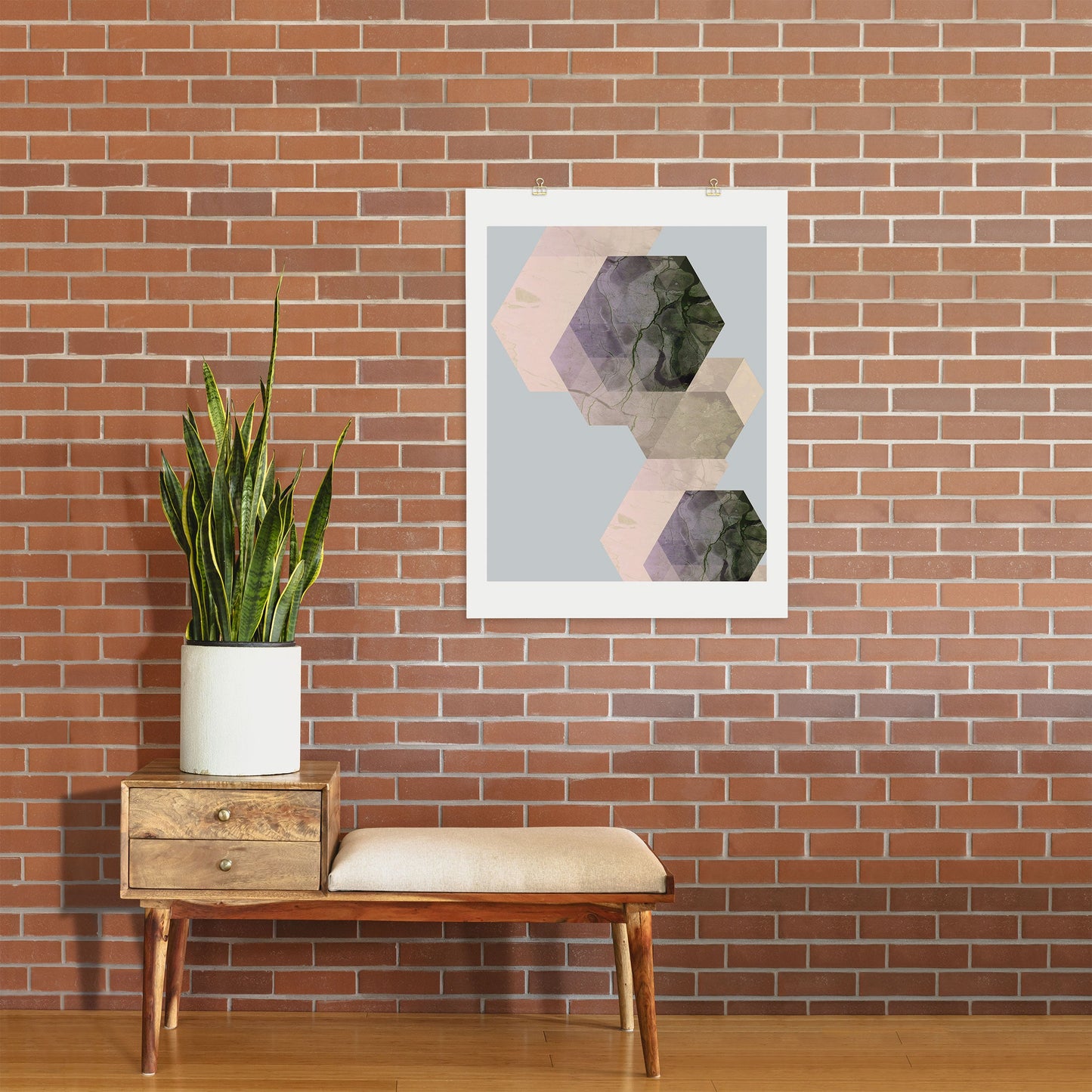 Emanuela Carratoni Marble Geometry Art Print