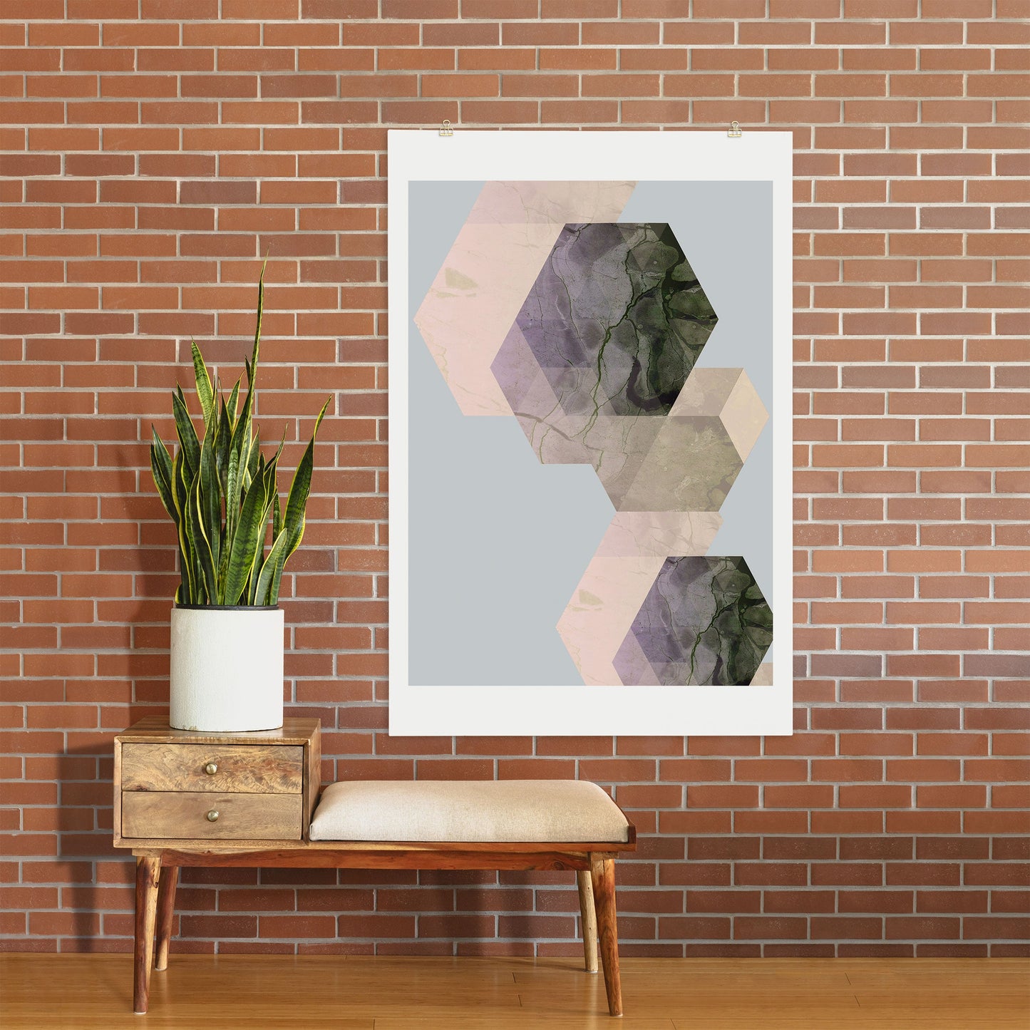 Emanuela Carratoni Marble Geometry Art Print
