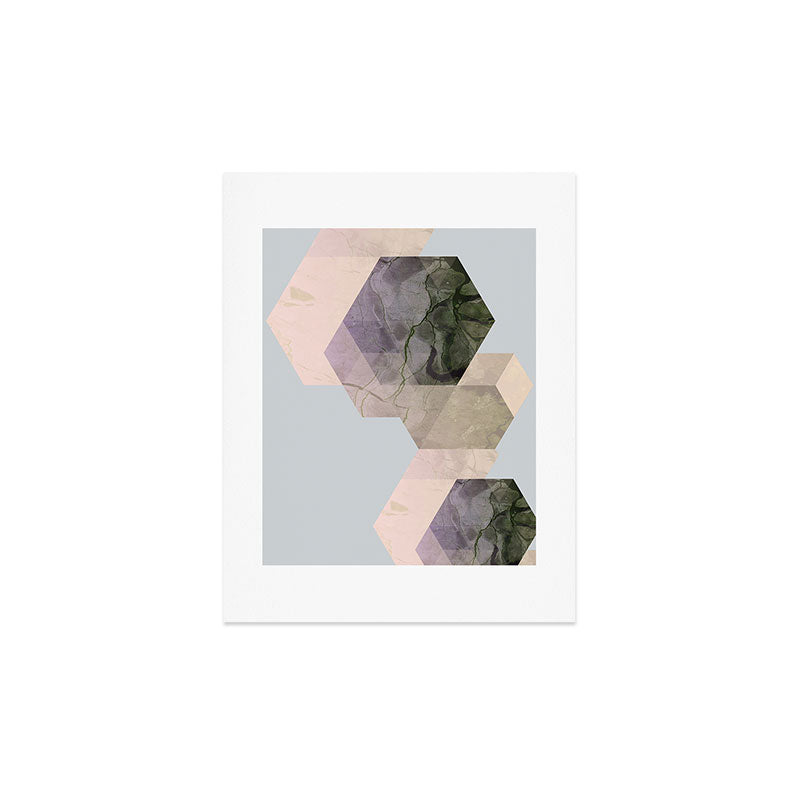 Emanuela Carratoni Marble Geometry Art Print