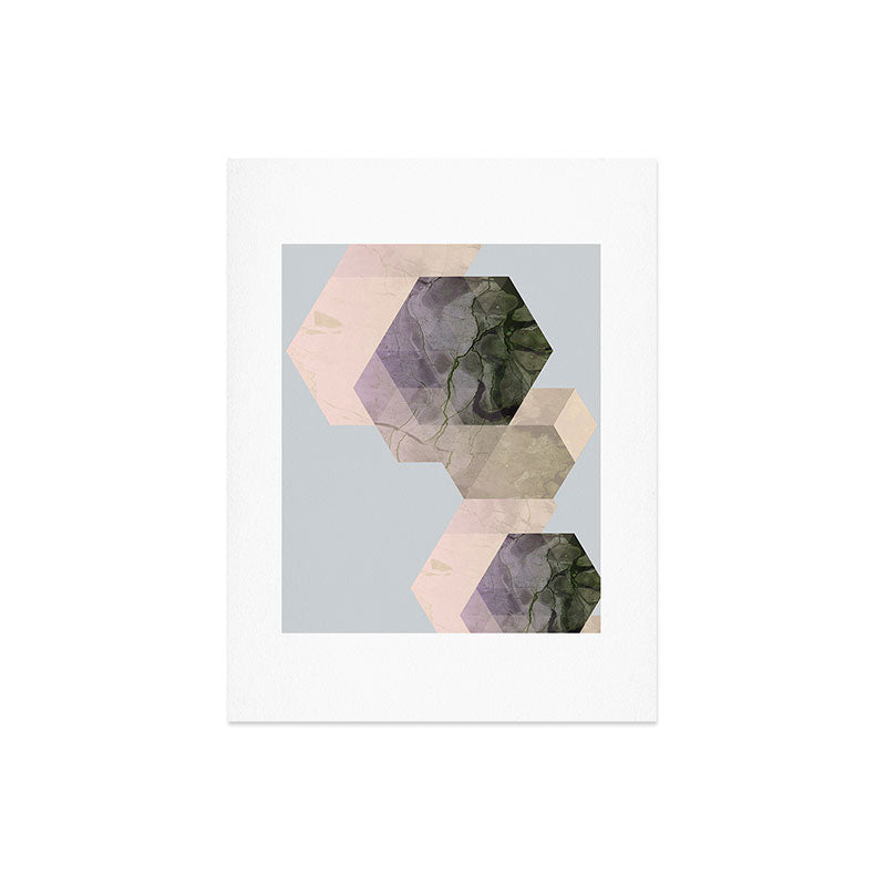 Emanuela Carratoni Marble Geometry Art Print