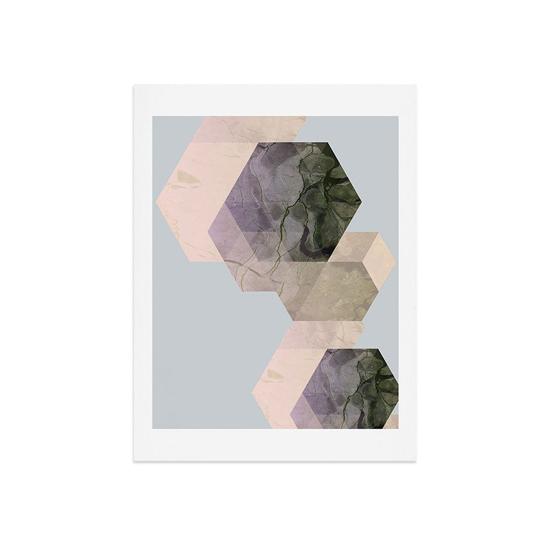 Emanuela Carratoni Marble Geometry Art Print
