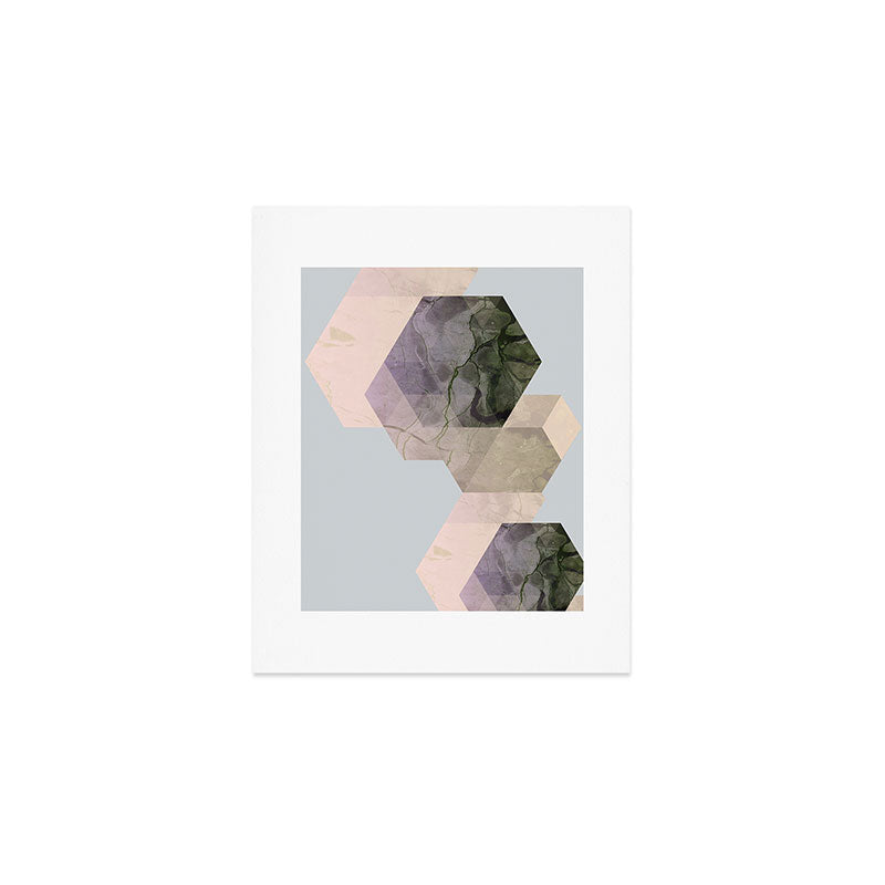 Emanuela Carratoni Marble Geometry Art Print