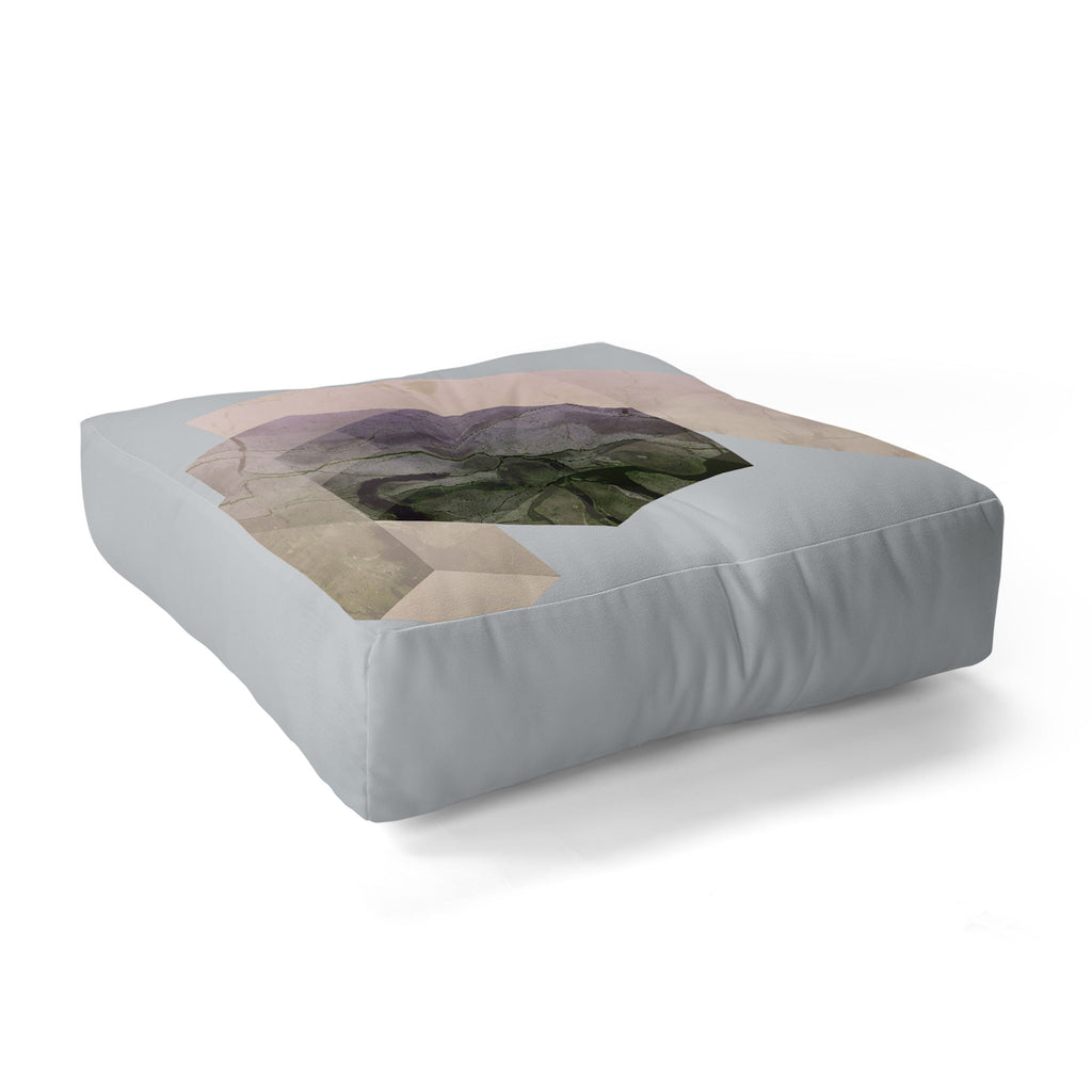 Emanuela Carratoni Marble Geometry Floor Pillow Square