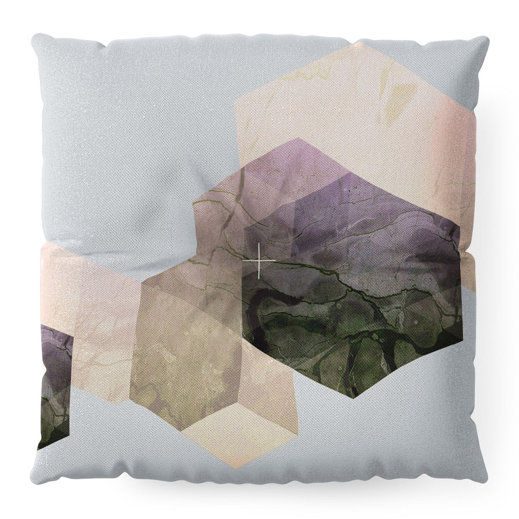 Emanuela Carratoni Marble Geometry Floor Pillow Square