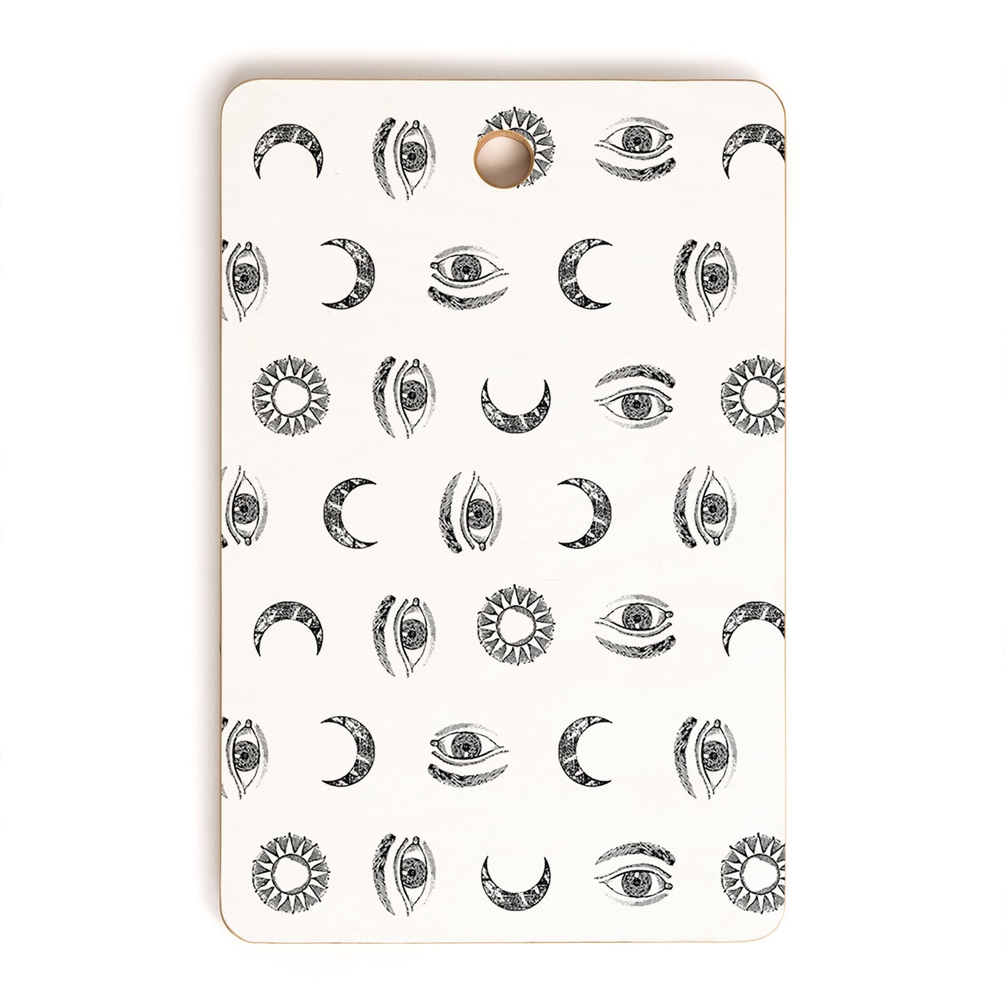 Emanuela Carratoni Moon and Sun Cutting Board Rectangle