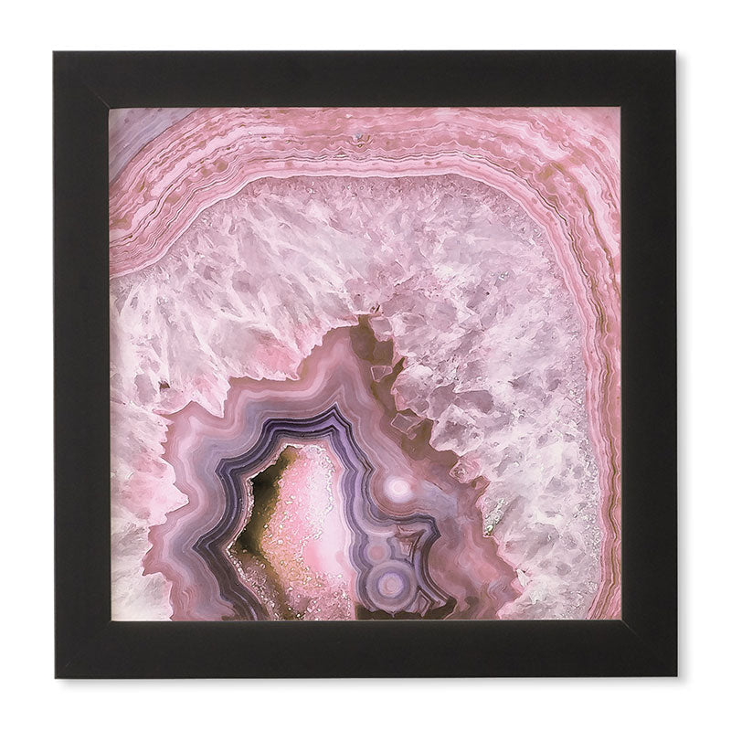 Emanuela Carratoni Pale Pink Agate Framed Wall Art