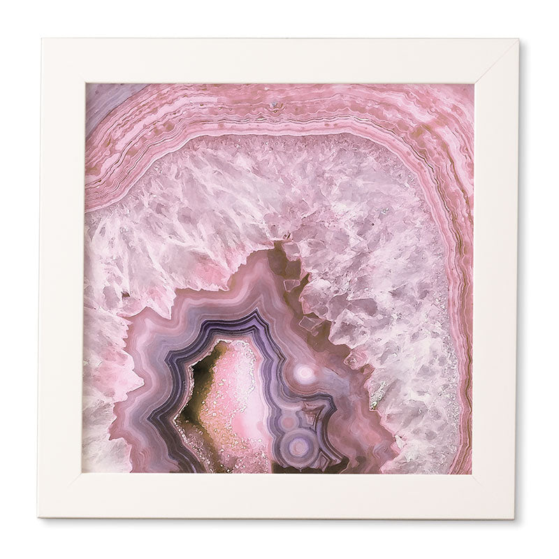 Emanuela Carratoni Pale Pink Agate Framed Wall Art