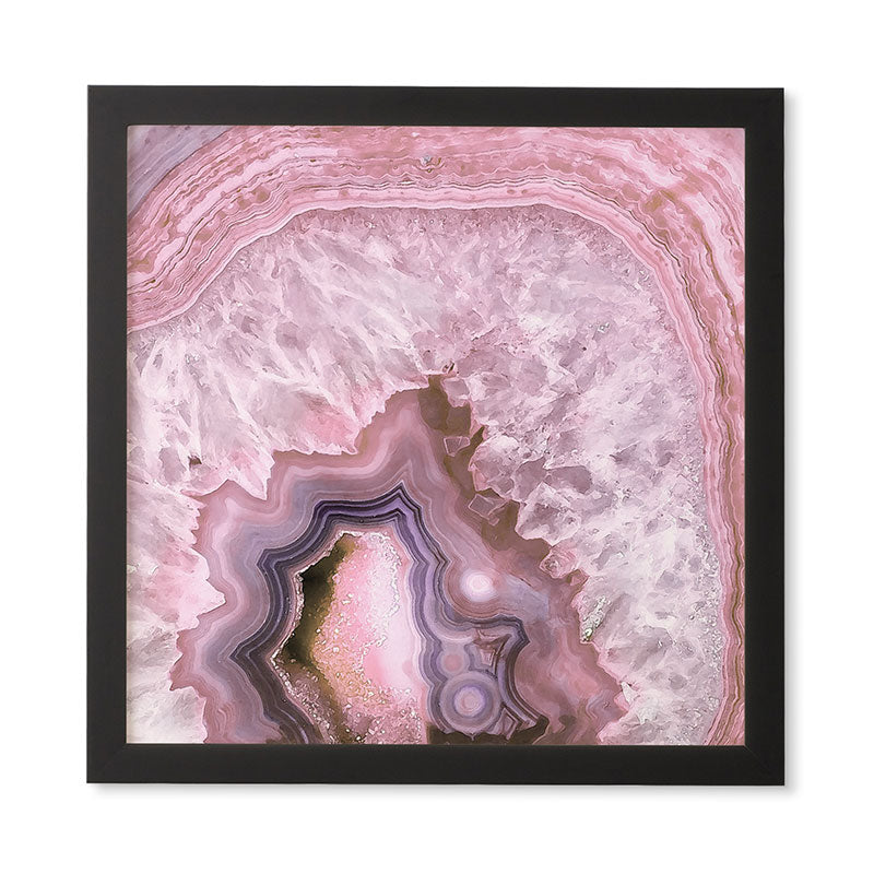 Emanuela Carratoni Pale Pink Agate Framed Wall Art