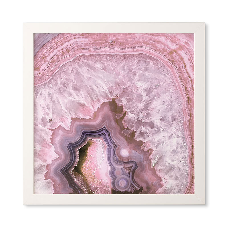 Emanuela Carratoni Pale Pink Agate Framed Wall Art