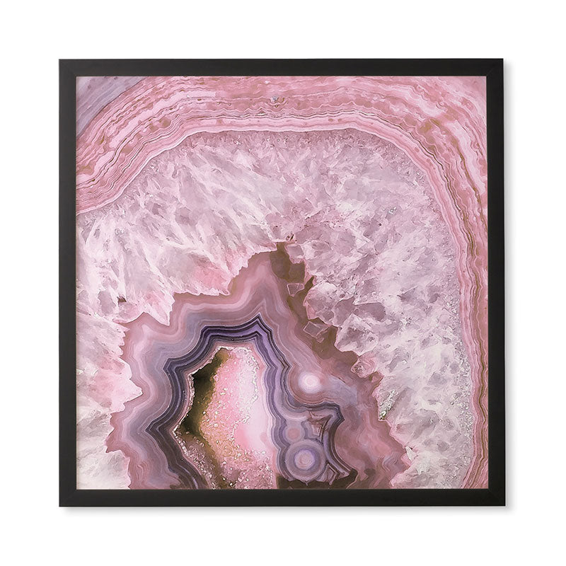 Emanuela Carratoni Pale Pink Agate Framed Wall Art