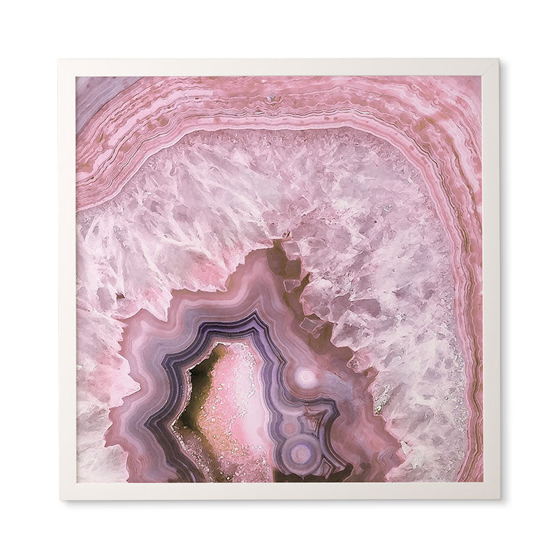 Emanuela Carratoni Pale Pink Agate Framed Wall Art