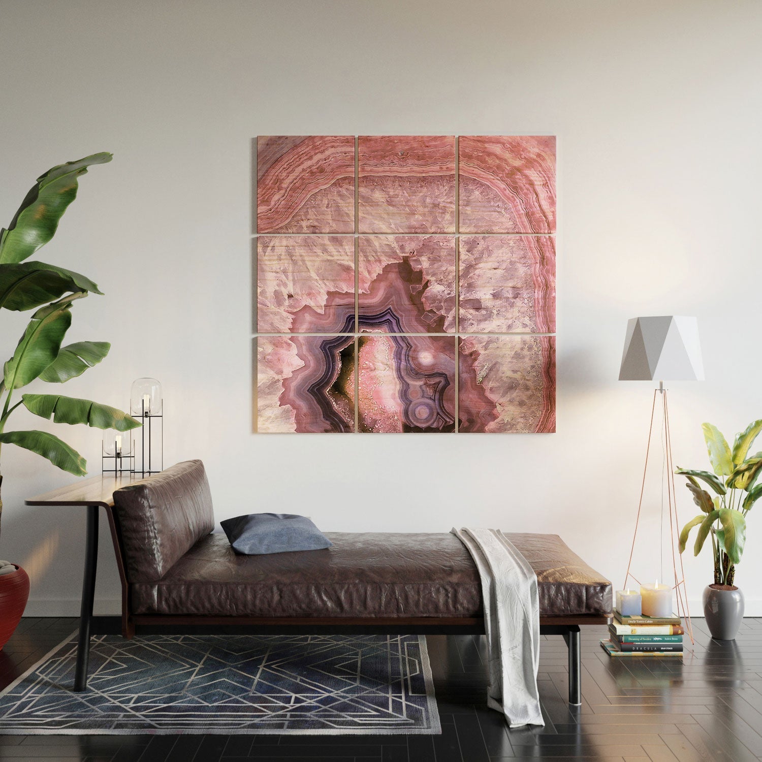 Emanuela Carratoni Pale Pink Agate Wood Wall Mural