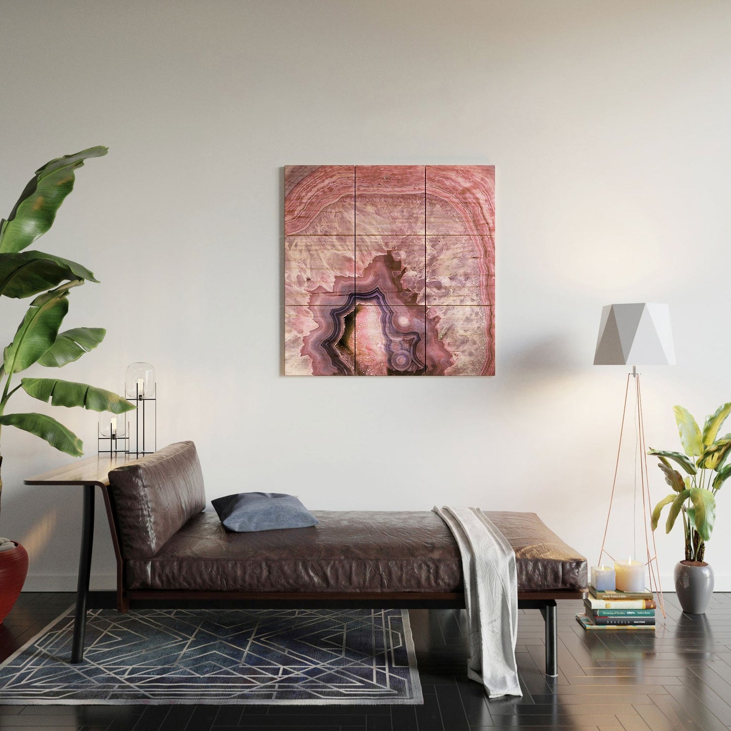 Emanuela Carratoni Pale Pink Agate Wood Wall Mural