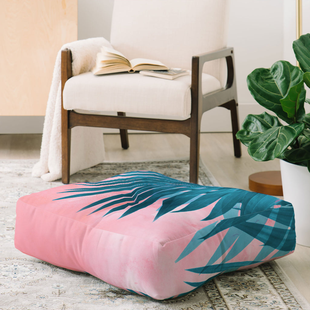 Emanuela Carratoni Palms Floor Pillow Square