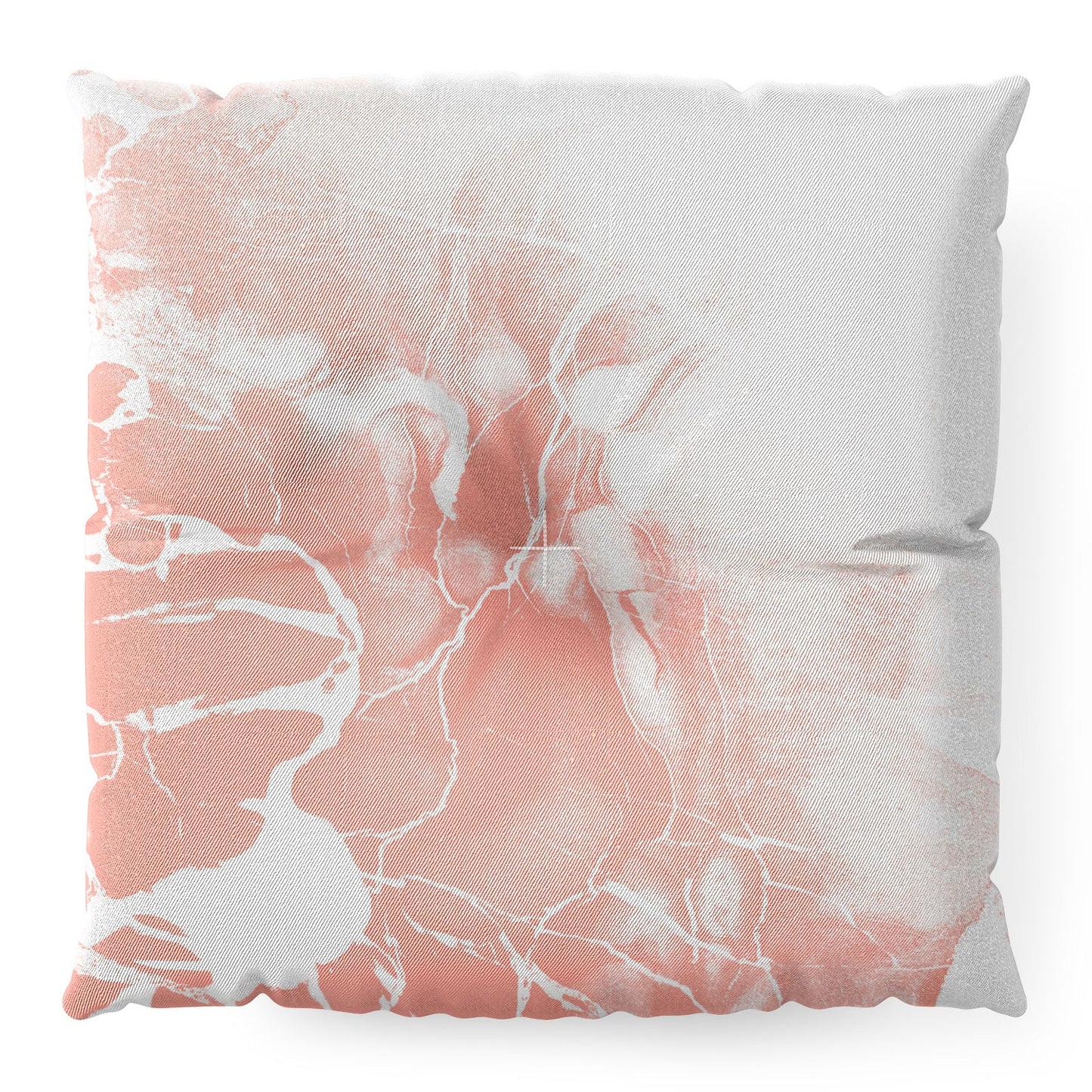 Emanuela Carratoni Pink Marble with White Floor Pillow Square