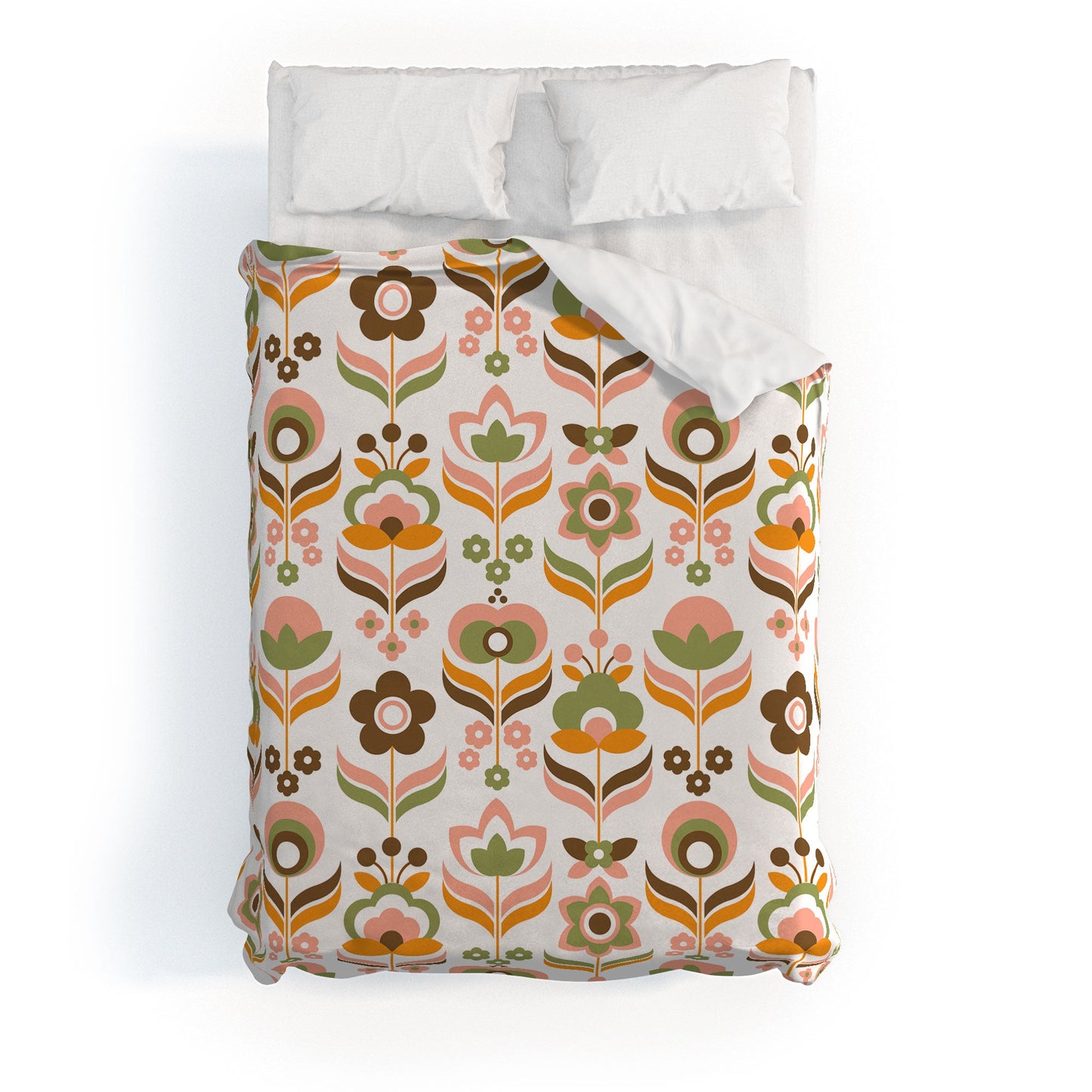 Emanuela Carratoni Retro Flowers Mix Duvet Cover