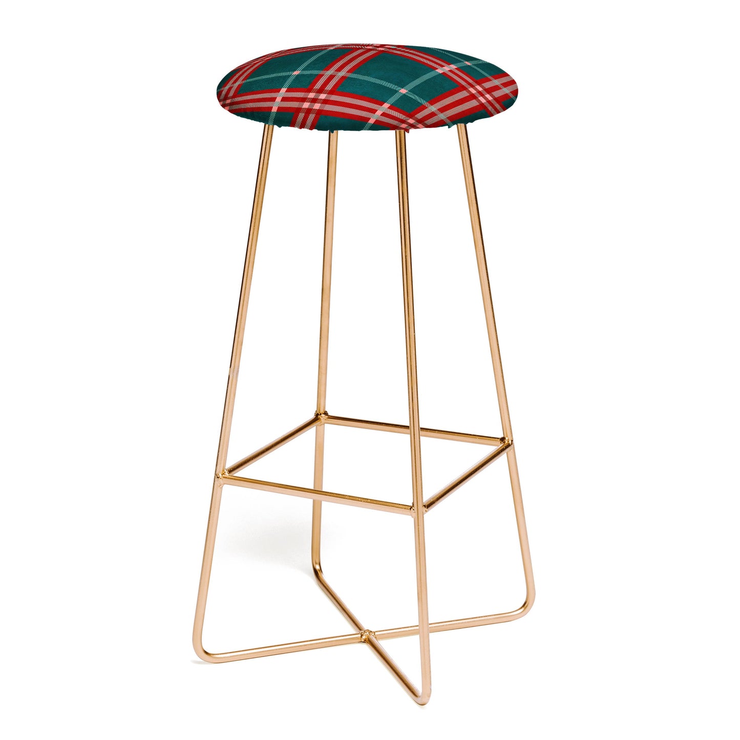 Emanuela Carratoni Tartan Theme Bar Stool
