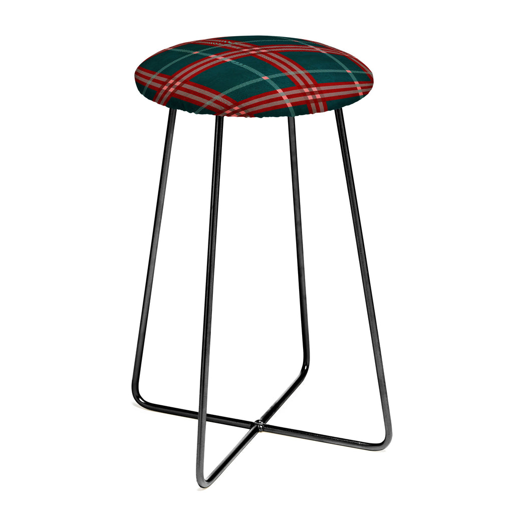 Emanuela Carratoni Tartan Theme Counter Stool