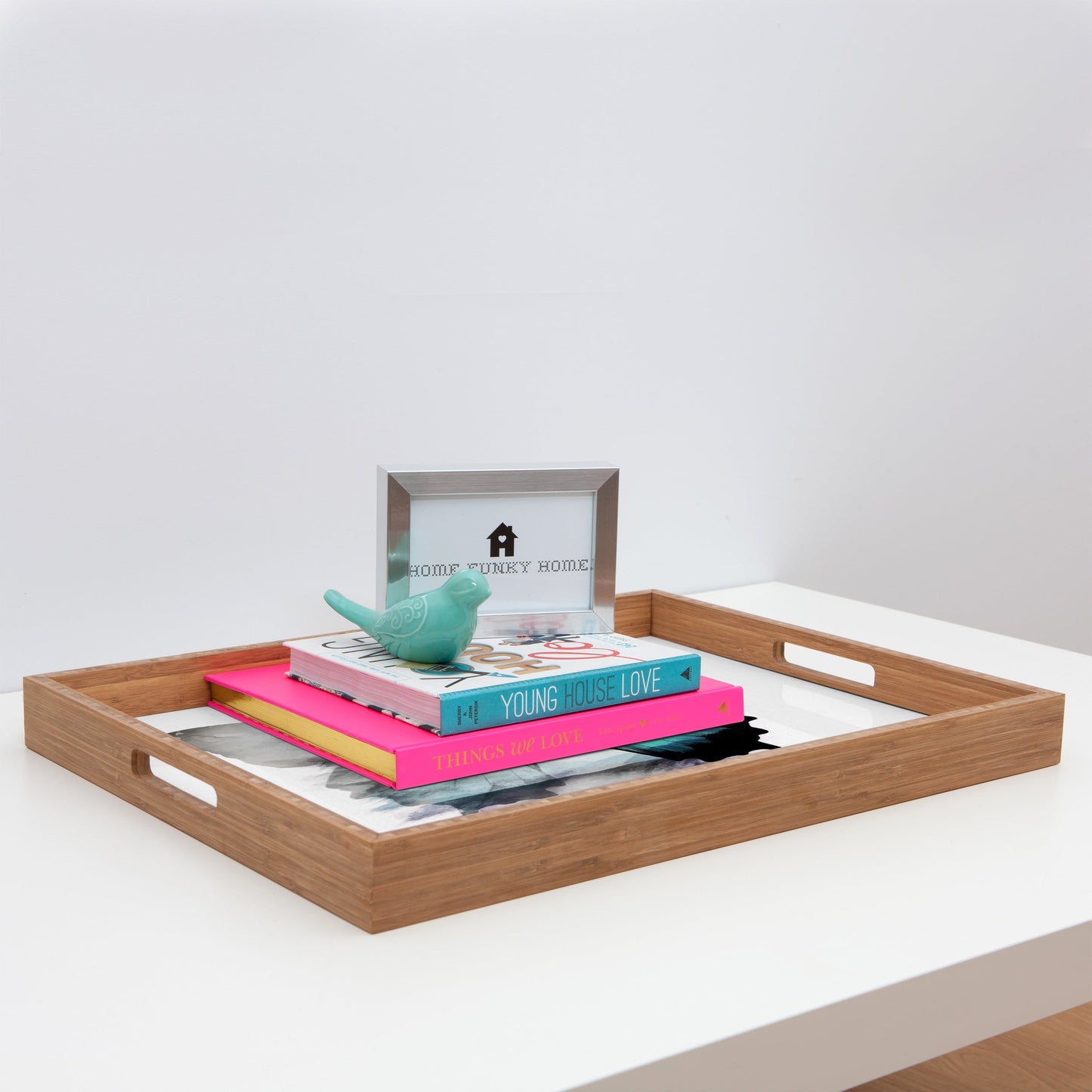 Emanuela Carratoni The Blue Butterfly Rectangular Tray