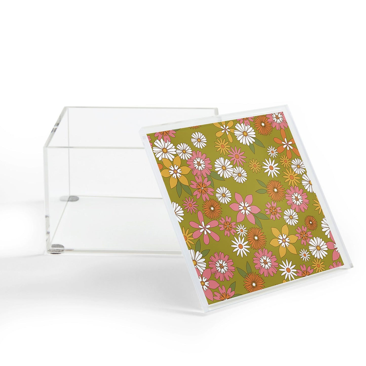 Emanuela Carratoni Vintage Floral World Acrylic Box