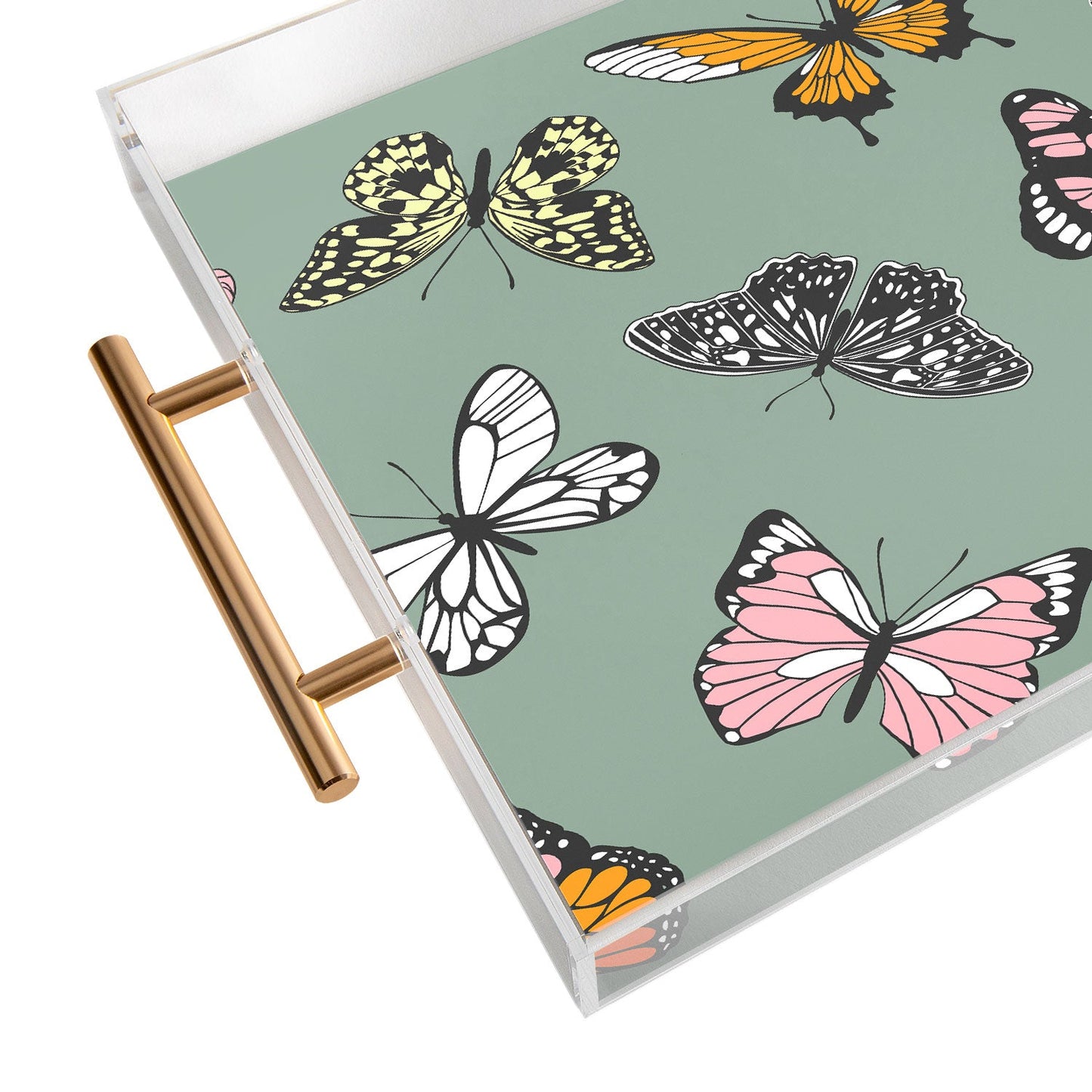 Emanuela Carratoni Wild Butterflies Acrylic Tray